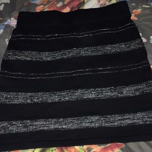 Rock & Republic black and silver pencil skirt